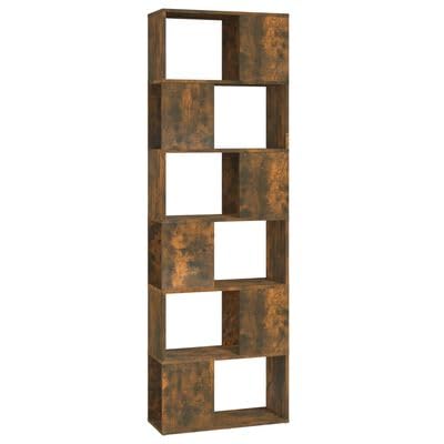 Gucagle Bücherregal Raumteiler Räuchereiche 60x24x186 cm Modern Space-Saving Multifunctional Bookshelf Room Divider Oak Wood Storage Solution Gucagle Bücherregal Raumteiler Räuchereiche 60x24x186 cm Modern Space-Saving Multifunctional Bookshelf Room Divider Oak Wood Storage Solution von Gucagle