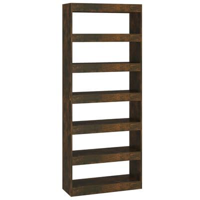Gucagle Bücherregal Raumteiler Räuchereiche 80x30x198 cm Holzwerkstoff mit Fächern Bücherregal Zimmerdivider für Wohnzimmer Schlafzimmer Büro Gucagle Bücherregal Raumteiler Räuchereiche 80x30x198 cm Holzwerkstoff mit Fächern Bücherregal Zimmerdivider für Wohnzimmer Schlafzimmer Büro von Gucagle