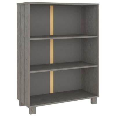 Gucagle Bücherschrank HAMAR Hellgrau 85x35x112 cm Massivholz Kiefer Gucagle Bücherschrank HAMAR Hellgrau 85x35x112 cm Massivholz Kiefer von Gucagle