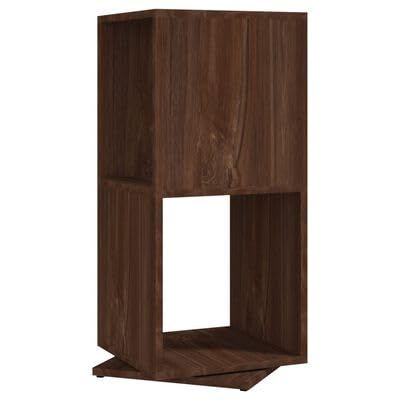 Gucagle Drehregal Braun Eiche-Optik 34,5x34,5x75,5 cm Holzwerkstoff von Gucagle