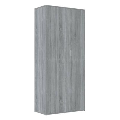 Gucagle Grauer Schuhschrank Sonoma 80x39x178 cm aus Holzwerkstoff mit 6 F?Chern und 2 T¨¹Ren Praktischer Schuhschrank f¨¹r Flur oder Schlafzimmer Stauraum f¨¹r Schuhe und Zubeh?r von Gucagle