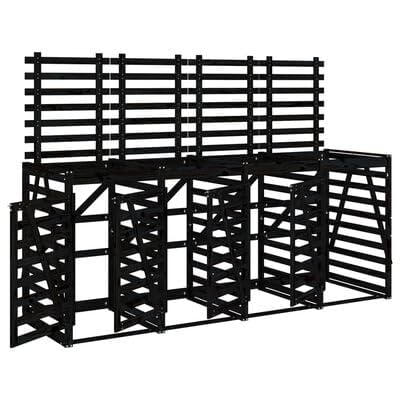 Gucagle Massive Kiefernholz M¨¹lltonnenbox f¨¹r 4 M¨¹lltonnen Gartenabfallbox Sichtschutz mit Deckel und T¨¹r rustikale Holzbox f¨¹r Garten Terrasse Gucagle Massive Kiefernholz M¨¹lltonnenbox f¨¹r 4 M¨¹lltonnen Gartenabfallbox Sichtschutz mit Deckel und T¨¹r rustikale Holzbox f¨¹r Garten Terrasse von Gucagle