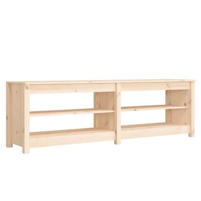 Gucagle Massivholz Schuhbank Kiefer 160 cm Breite 50 cm H?he mit 4 F?Chern Stauraum f¨¹r Eingangsbereich Rustikale Schuhbank aus Kiefernholz mit robuster Sitzfl?Che von Gucagle