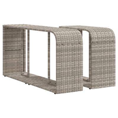 Gucagle Outdoor Regal 2 St¨¹ck Hellgrau PE Rattan Gartenregal mit Stauraum f¨¹r Pool Whirlpool Terrasse Balkon Wetterfest Langlebig Pflegeleicht Gucagle Outdoor Regal 2 St¨¹ck Hellgrau PE Rattan Gartenregal mit Stauraum f¨¹r Pool Whirlpool Terrasse Balkon Wetterfest Langlebig Pflegeleicht von Gucagle