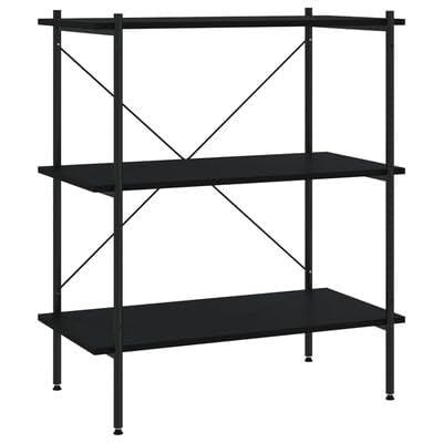 Gucagle Regal mit 3 Böden Schwarz 80x40x92 cm von Gucagle