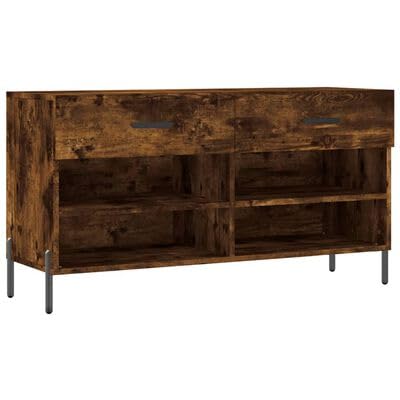 Gucagle Schuhbank aus Holzwerkstoff 102x35x55 cm mit 2 Schubladen und 4 F?Chern Stauraum f¨¹r Schuhe und Accessoires stabile Schuhbank mit Sitzfl?Che f¨¹r Eingangsbereich und Flur von Gucagle