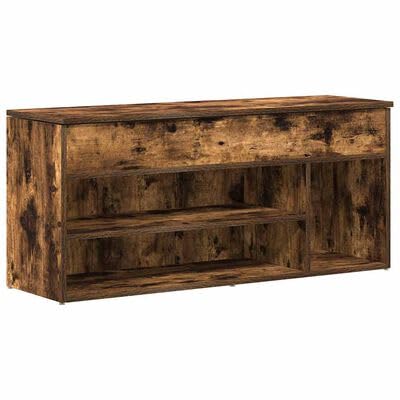 Gucagle Schuhbank aus Holzwerkstoff R?uchereiche 102x30 5x45 cm Stauraum f¨¹r Schuhe mit Sitzbank Moderne Aufbewahrung f¨¹r Eingangsbereich und Wohnzimmer von Gucagle