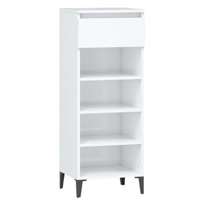 Gucagle Schuhregal Hochglanz Wei? 40x36x105 cm Moderner Schuhschrank mit Schublade und 3 F?Chern Stauraum Langlebiges Holzwerkstoff Design Stabile Metallf¨¹?e f¨¹r Flur Wohnung Eingangsbereich Gucagle Schuhregal Hochglanz Wei? 40x36x105 cm Moderner Schuhschrank mit Schublade und 3 F?Chern Stauraum Langlebiges Holzwerkstoff Design Stabile Metallf¨¹?e f¨¹r Flur Wohnung Eingangsbereich von Gucagle