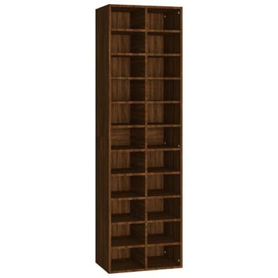 Gucagle Schuhregal aus Holzwerkstoff Braun Eichenoptik 54 cm Breite 22 F?Cher Moderner Schuhschrank Stauraum Organizer f¨¹r Flur Wohnung Eingangsbereich von Gucagle