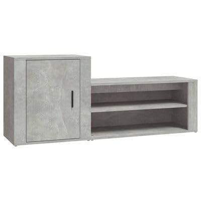 Gucagle Schuhschrank Betongrau 130 cm Moderner Flurschrank mit 2 F?Chern Stauraum f¨¹r Schuhe Staubschutz T¨¹r Stabile Oberplatte als Bank oder Deko Regal Schrank f¨¹r Flur Eingangsbereich Gucagle Schuhschrank Betongrau 130 cm Moderner Flurschrank mit 2 F?Chern Stauraum f¨¹r Schuhe Staubschutz T¨¹r Stabile Oberplatte als Bank oder Deko Regal Schrank f¨¹r Flur Eingangsbereich von Gucagle