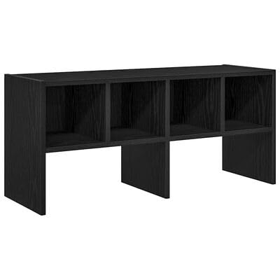 Gucagle Stapelbares Schuhregal Schwarz Eichenoptik 89 5x30x40 cm Platzsparendes Schuhregal Modulares Regalsystem Stauraum Optimiert Fuer Flur Wohnung Haushalt von Gucagle