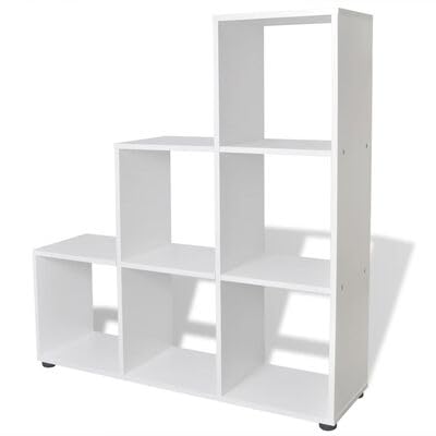 Gucagle Treppenregal Bücherregal 107 cm Weiß von Gucagle