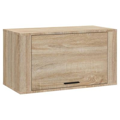 Gucagle Wand Schuhschrank Sonoma Eiche 70 cm moderner Schuhspender mit Wandmontage platzsparend und stylisch f¨¹r Flur oder Eingangsbereich aus Holzwerkstoff stabil und feuchtigkeitsresistent von Gucagle