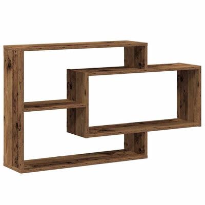 Gucagle Wandregal Altholz-Optik 104x20x58,5 cm Holzwerkstoff, Regalbrett Wandregal Holzoptik, Dekoratives Wandboard für Wohnzimmer Schlafzimmer Küche von Gucagle