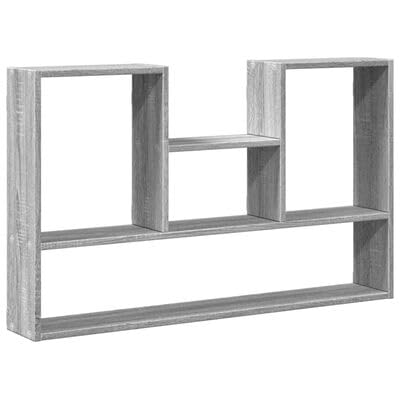 Gucagle Wandregal Grau 99x15x60 cm Holzwerkstoff, Wandboard Regalboard für Wohnzimmer Schlafzimmer Küche Raumsparend von Gucagle