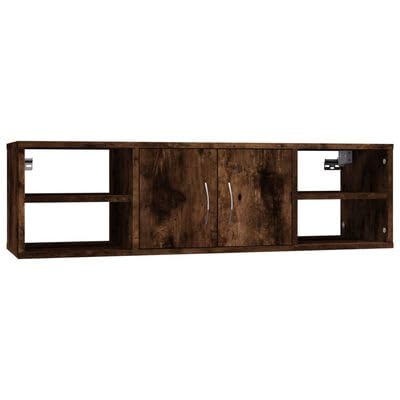 Gucagle Wandregal Räuchereiche 102x30x29 cm Holzwerkstoff, Wandboard für Wohnzimmer Küche Flur mit natürlicher Maserung und robustem Design von Gucagle