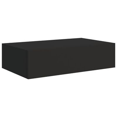 Gucagle Wandregal mit Schublade Schwarz 40x23,5x10 cm MDF Gucagle Wandregal mit Schublade Schwarz 40x23,5x10 cm MDF von Gucagle