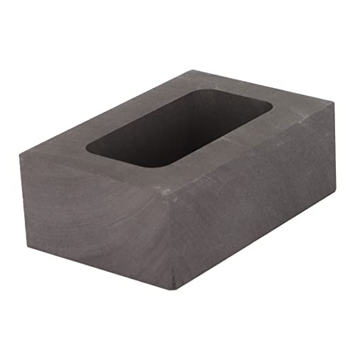 Rechteckige Graphitform hoher thermischer Stabilität energieeffizienter Graphit -Ingotform für Gold Silberguss Graphitmaterial 57 x 37 x 20 mm von Gucagle