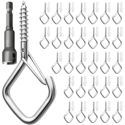 Gucass 30 Stück Silber Haken zum Schrauben, Schraubhaken Edelstahl mit Sicherung, Hakenschrauben Einschraubhaken zum Aufhängen Topfplanzen Lichterketten Windspielen und Vogelhäuser Gucass 30 Stück Silber Haken zum Schrauben, Schraubhaken Edelstahl mit Sicherung, Hakenschrauben Einschraubhaken zum Aufhängen Topfplanzen Lichterketten Windspielen und Vogelhäuser von Gucass