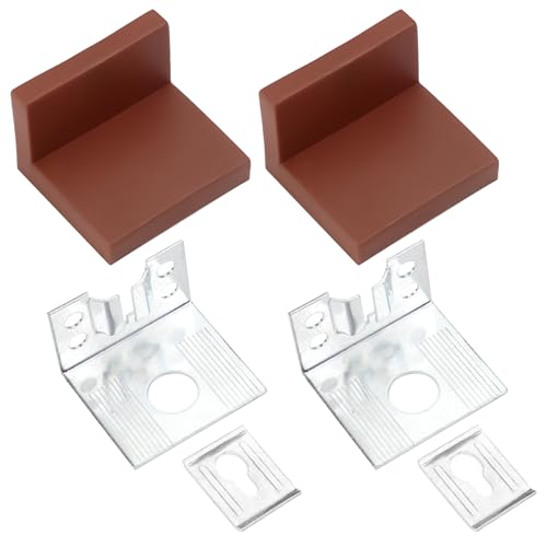 Gudalea 2 Stück Schrankaufhänger verstellbar, Abdeckkappe braun, tahl Schrankaufhängerhalter Hänge-Schranksystem, Tragkraft 150 kg, Oberschrank Schrank-Aufhängung Gudalea 2 Stück Schrankaufhänger verstellbar, Abdeckkappe braun, tahl Schrankaufhängerhalter Hänge-Schranksystem, Tragkraft 150 kg, Oberschrank Schrank-Aufhängung von Gudalea