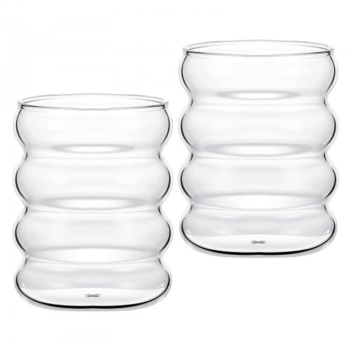 Gudalea Doppelwandglasbecher - Kreativer Thermotumbler aus Borosilikatglas - Vielseitig Einsetzbares, Wiederverwendbares Kaffeetassen-Set von Gudalea