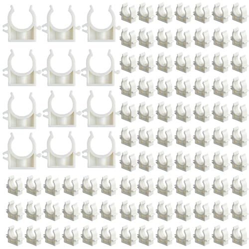 M20 Rohrschellen 20mm, 100er Pack, Rohrklemme aus PP-Kunststoff, für Stangenrohr, Isorohr, Leerrohr, Robust und Langlebig M20 Rohrschellen 20mm, 100er Pack, Rohrklemme aus PP-Kunststoff, für Stangenrohr, Isorohr, Leerrohr, Robust und Langlebig von Gudalea
