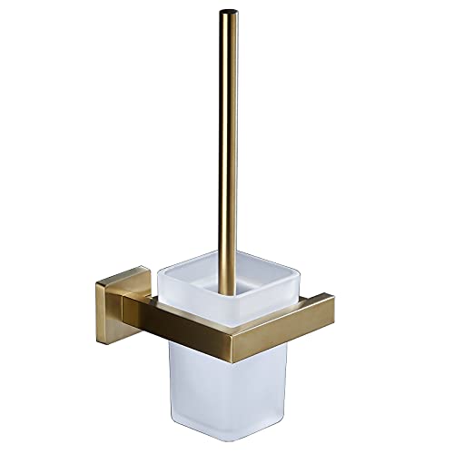 Toilettenbürste SUS304 Edelstahl rostfrei Modern Style Wandhalterung gebürstet Gold Finish GT21109BG von Gudetap