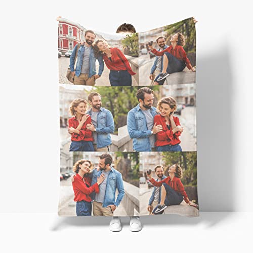 Gudina Personalisierte Decke, Fotodecke mit Eigenem Foto,Individuelle Decke mit Foto und Worten. Geschenke für Mama, Papa, Kind, Liebhaber, Freund,（150x200cm） von Gudina