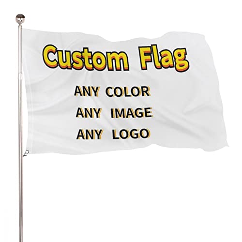 Gudina Personality Flags,Drucken Sie Ihr eigenes Logo Image Design Text,Einseitiger Druck,individuelle Dekorationsgeschenke für den Innen- und Außenbereich-90 * 150CM von Gudina