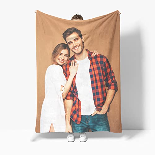 Gudina Personalisierte Decke, Fotodecke mit Eigenem Foto,Individuelle Decke mit Foto und Worten. Geschenke für Mama, Papa, Kind, Liebhaber, Freund,（100x150cm） von Gudina