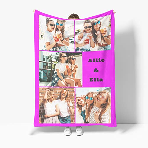 Gudina Personalisierte Decke, Fotodecke mit Eigenem Foto,Individuelle Decke mit Foto und Worten. Geschenke für Mama, Papa, Kind, Liebhaber, Freund,（100x150cm） von Gudina