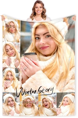 Gudina personalisierte Decke Fotodecke mit Eigenem Foto Name/extra weiche und gemütliche Sofadecke/personalisiertes Fotogeschenk/Decke mit Collage/Multiple Colors to Choose from-120cmX200cm Gudina personalisierte Decke Fotodecke mit Eigenem Foto Name/extra weiche und gemütliche Sofadecke/personalisiertes Fotogeschenk/Decke mit Collage/Multiple Colors to Choose from-120cmX200cm von Gudina