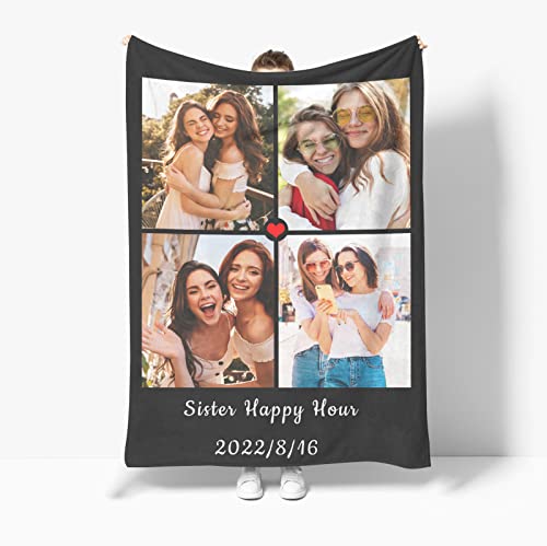 Gudina Personalisierte Decke, Fotodecke mit Eigenem Foto,Individuelle Decke mit Foto und Worten. Geschenke für Mama, Papa, Kind, Liebhaber, Freund,（130x150cm） von Gudina