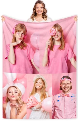 Gudina personalisierte Decke Fotodecke mit Eigenem Foto Name/extra weiche und gemütliche Sofadecke/personalisiertes Fotogeschenk/Decke mit Collage/Multiple Colors to Choose from-150cmX200cm Gudina personalisierte Decke Fotodecke mit Eigenem Foto Name/extra weiche und gemütliche Sofadecke/personalisiertes Fotogeschenk/Decke mit Collage/Multiple Colors to Choose from-150cmX200cm von Gudina