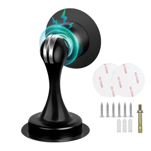 Magnetischer Türstopper, Edelstahl Türstopper, Metall Türschnäpper Türhalter Türstopper 3M doppelseitiges Klebeband von Gudui