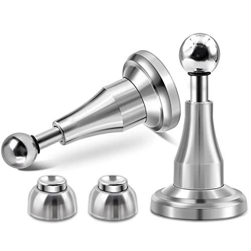 Magnetischer Türstopper, Türstopper mit hydraulischer Stoßdämpfungstechnologie, Edelstahl-Magnet-Türschnäpper mit weicher Verriegelung, Tür offen, Wandhalterung magnetischer Türstopper, 2 Stück Magnetischer Türstopper, Türstopper mit hydraulischer Stoßdämpfungstechnologie, Edelstahl-Magnet-Türschnäpper mit weicher Verriegelung, Tür offen, Wandhalterung magnetischer Türstopper, 2 Stück von Gudui