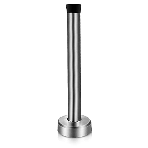 Türstopper, 15,2 cm, extra langer Türstopper zur Wandmontage mit schalldämpfender Gummispitze, gebürstetes Nickel, Edelstahl-Türstopper, Wandschutz für Sockelleisten, Silber Türstopper, 15,2 cm, extra langer Türstopper zur Wandmontage mit schalldämpfender Gummispitze, gebürstetes Nickel, Edelstahl-Türstopper, Wandschutz für Sockelleisten, Silber von Gudui
