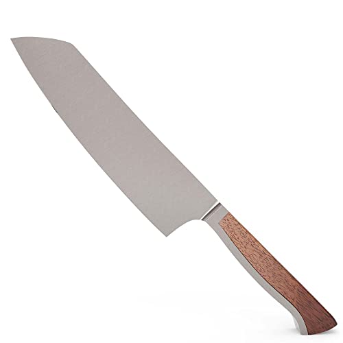 GÜDE Solingen - Santoku Messer geschmiedet, 18 cm, Walnussholz, CAMINADA, Handmade Germany, Braun von Güde