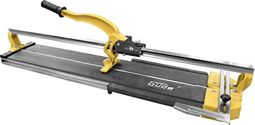 Güde Profi Hand Fliesenschneider GHF 800 (kugelgelagerte Schlittenführung, gehärtetes Schneidrad aus Wolfram-Carbid - kein Schärfen notwendig, stabile Aluminium Grundplatte, für Fliesen bis 800x12 mm) von Güde