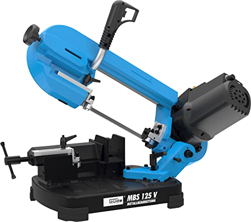Güde Metallbandsäge MBS 125 V (400 W, variable Bandgeschwindigkeit 38-80 m/min, Winkelschnitte 0-60°, Schnittleistung max. 125 mm, 2000-4200 1/min, Materialanschlag, Schraubstock, Sägeband 1435 mm) Güde Metallbandsäge MBS 125 V (400 W, variable Bandgeschwindigkeit 38-80 m/min, Winkelschnitte 0-60°, Schnittleistung max. 125 mm, 2000-4200 1/min, Materialanschlag, Schraubstock, Sägeband 1435 mm) von Güde