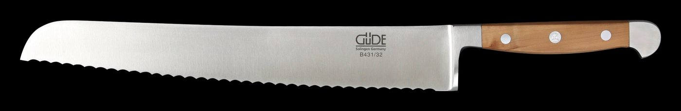 Güde Messer Solingen Brotmesser Brotmesser Franz Güde", Alpha Birne, geschmiedet, Edition Jeunes Restaurateurs, Griff: Birnenholz - No. B431/32" von Güde Messer Solingen