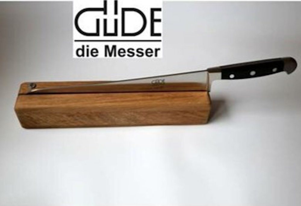 Güde Messer Solingen Brotmesser Güde Brotmesser Messer 32 cm, Serie Alpha mit Messerhalter aus Eiche von Güde Messer Solingen