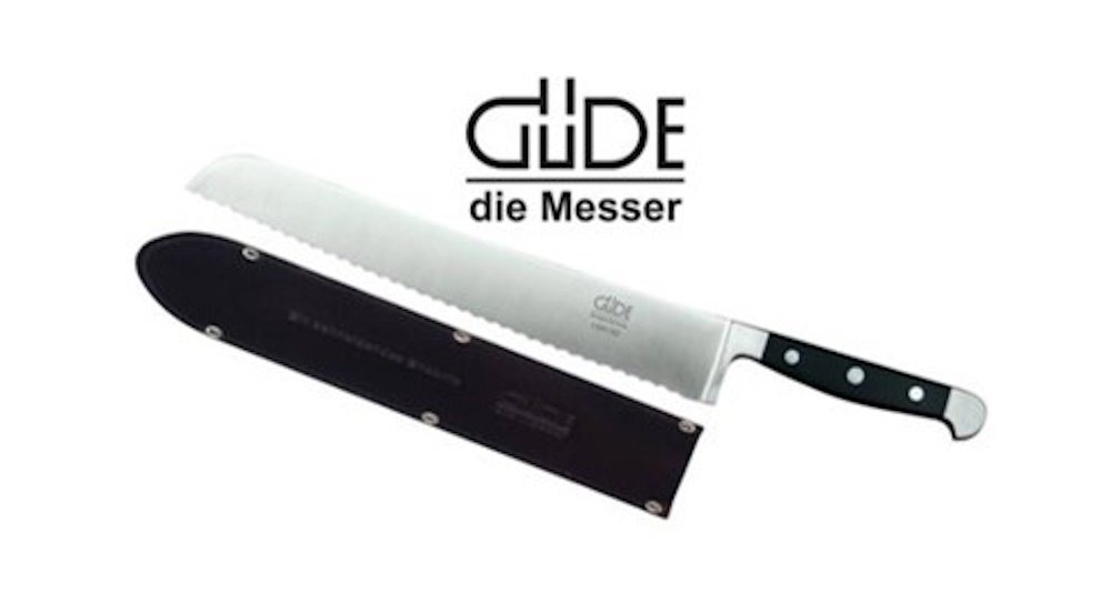 Güde Messer Solingen Brotmesser Güde Messer Brotmesser Franz Güde" Alpha 32 cm mit Lederscheide" von Güde Messer Solingen