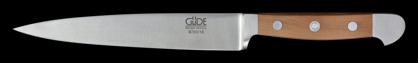 Güde Messer Solingen Filetiermesser Filiermesser, geschmiedet, Serie Alpha Birne, Edition Jeunes Restaurateurs, Griff Birnenholz - No. B765/18 von Güde Messer Solingen