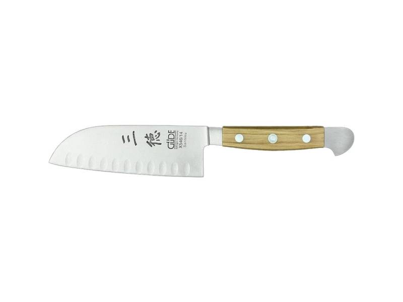 Güde Messer Solingen Kochmesser Güde Alpha Olive Santoku mit Kullen, 14 cm X546/14 von Güde Messer Solingen