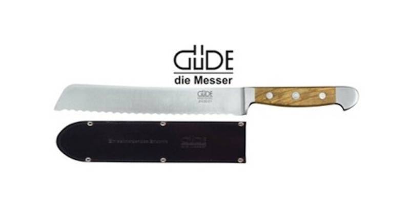 Güde Messer Solingen Kochmesser Güde Messer Brotmesser, Olive 21 cm & gratis Lederscheide von Güde Messer Solingen