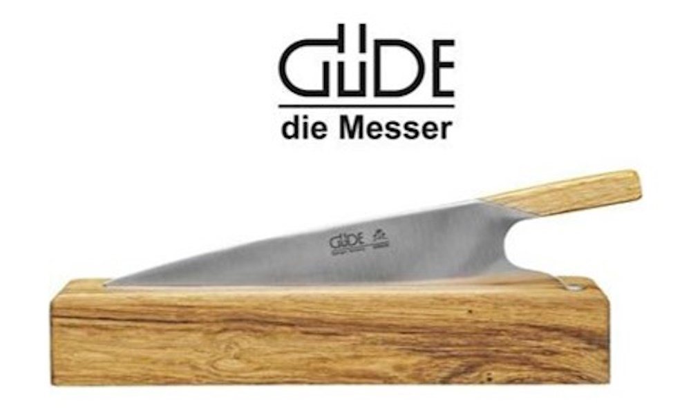 Güde Messer Solingen Kochmesser Güde The Knife Eichen Holzgriff und Messerblock aus Eiche von Güde Messer Solingen