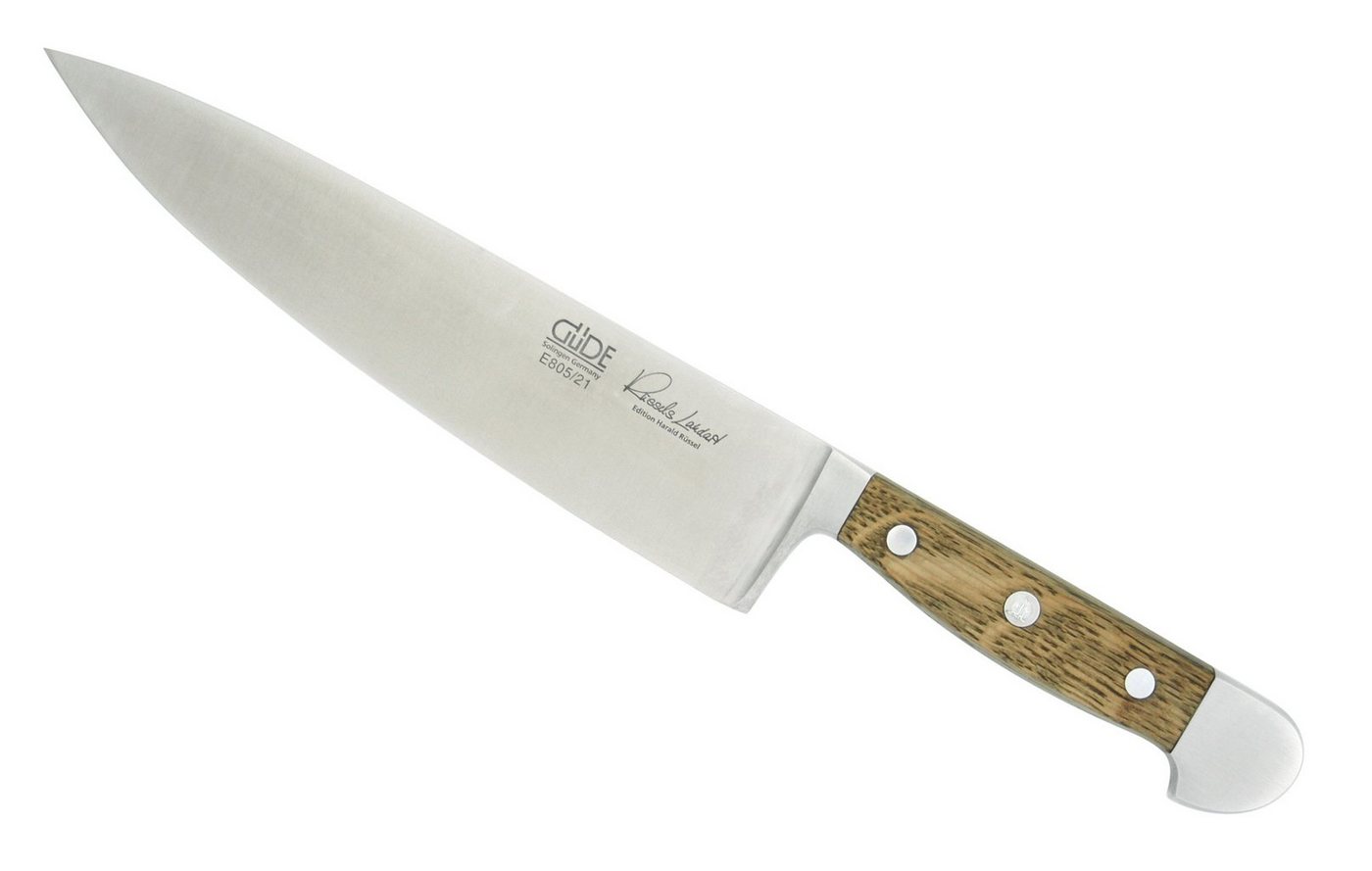 Güde Messer Solingen Kochmesser Kochmesser, geschmiedet, Serie Alpha Fasseiche, Doppelkropf - No. E805/21 von Güde Messer Solingen