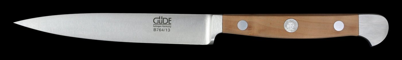 Güde Messer Solingen Spickmesser Spickmesser, geschmiedet, Serie Alpha-Birne, Edition Jeunes Restaurateurs, Griff Birnenholz - No. B764/13 von Güde Messer Solingen