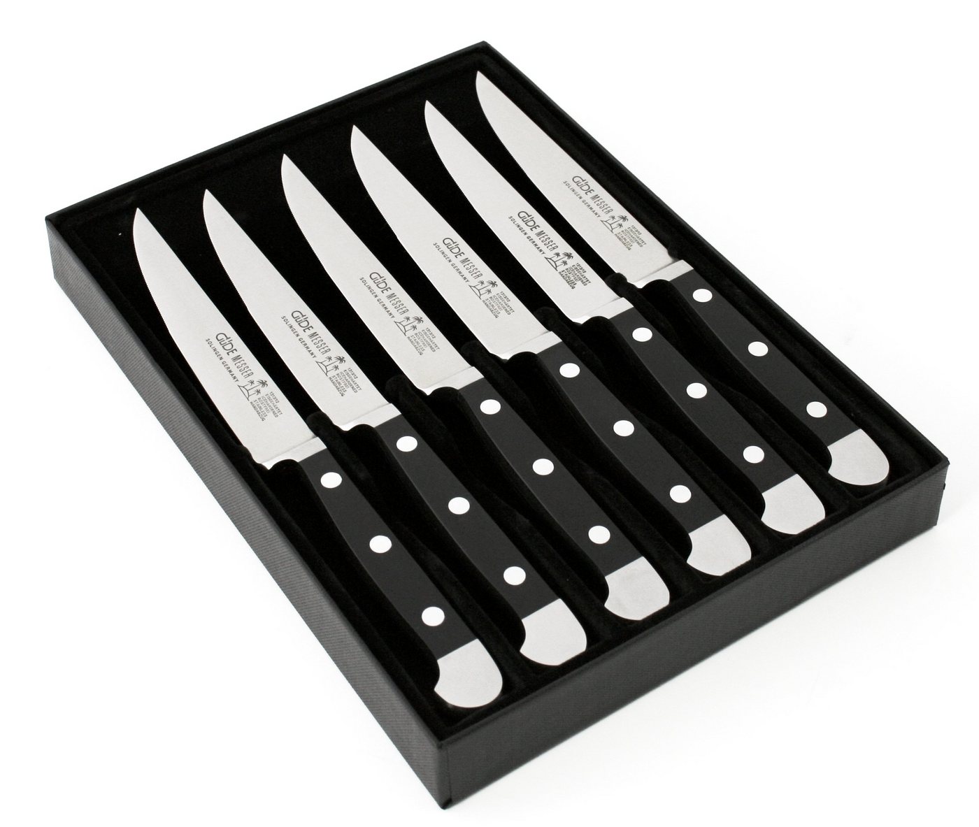 Güde Messer Solingen Steakmesser 6 x Steakmesser Güde Alpha No. 1313/12 im Geschenkkarton von Güde Messer Solingen